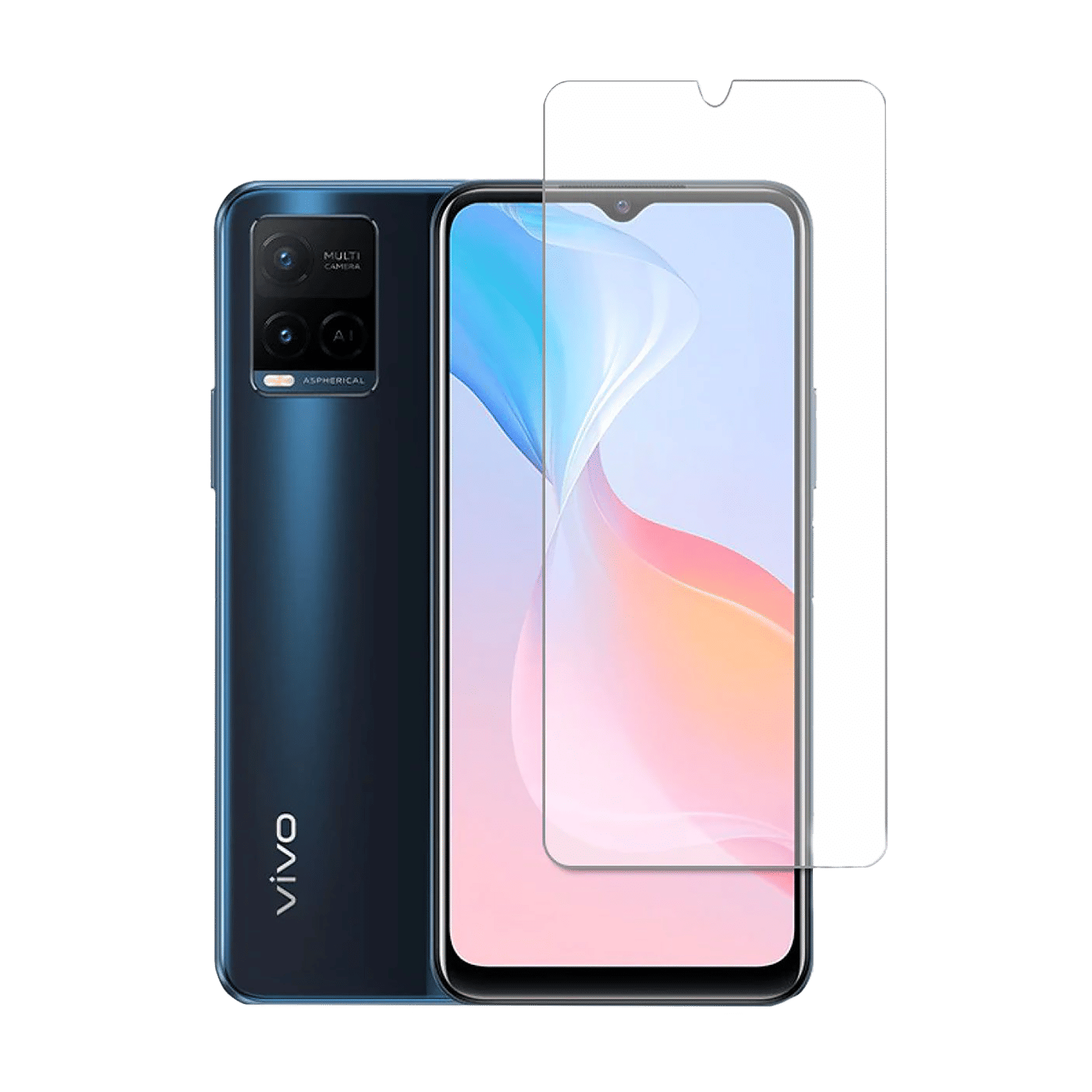 ESSE Screen Protector & TPU Back Cover Combo for vivo Y21 (Drop Protection, Clear)_6