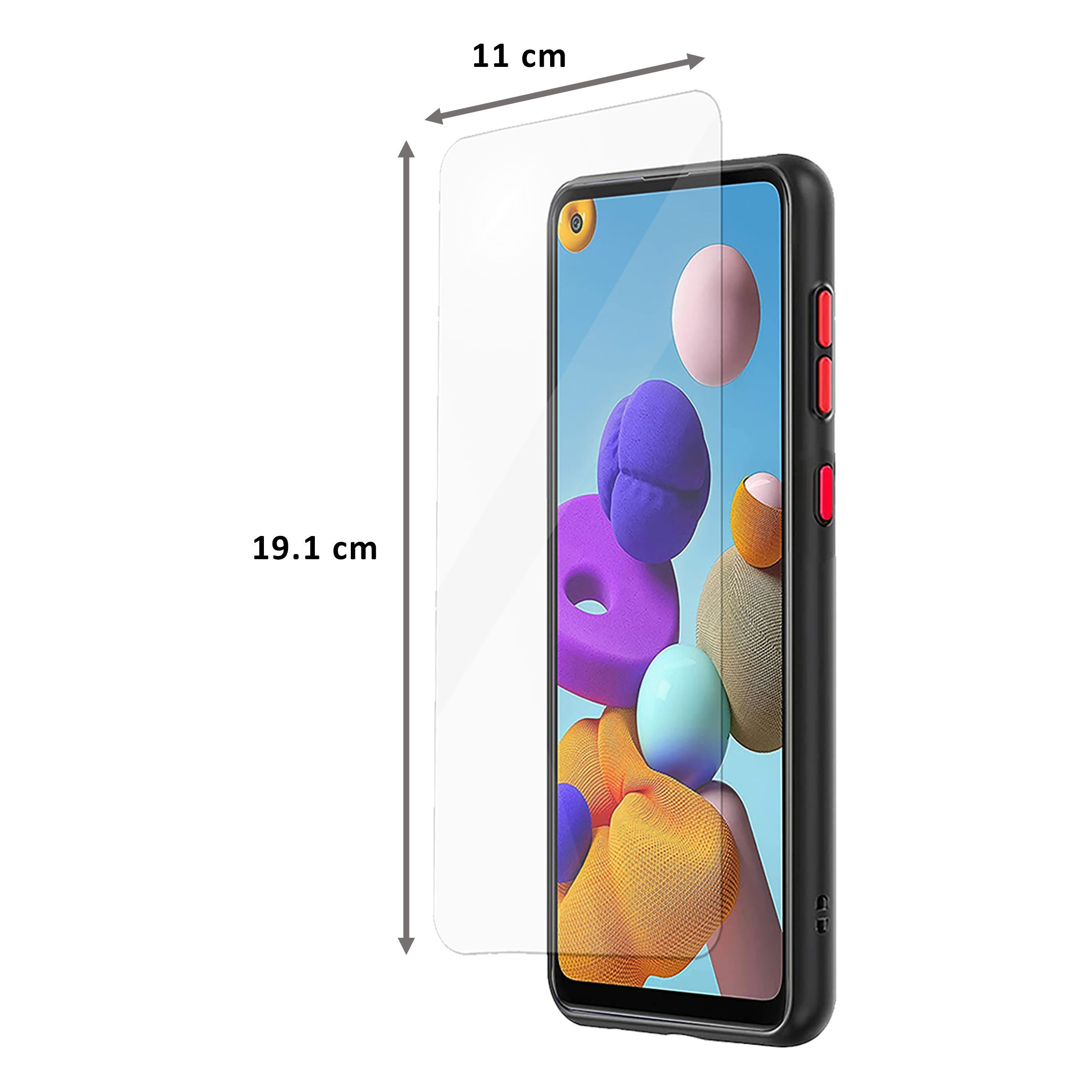 ARROW Duplex Series Polycarbonate Back Cover for Samsung A21S (Camera Protection, Black)_2