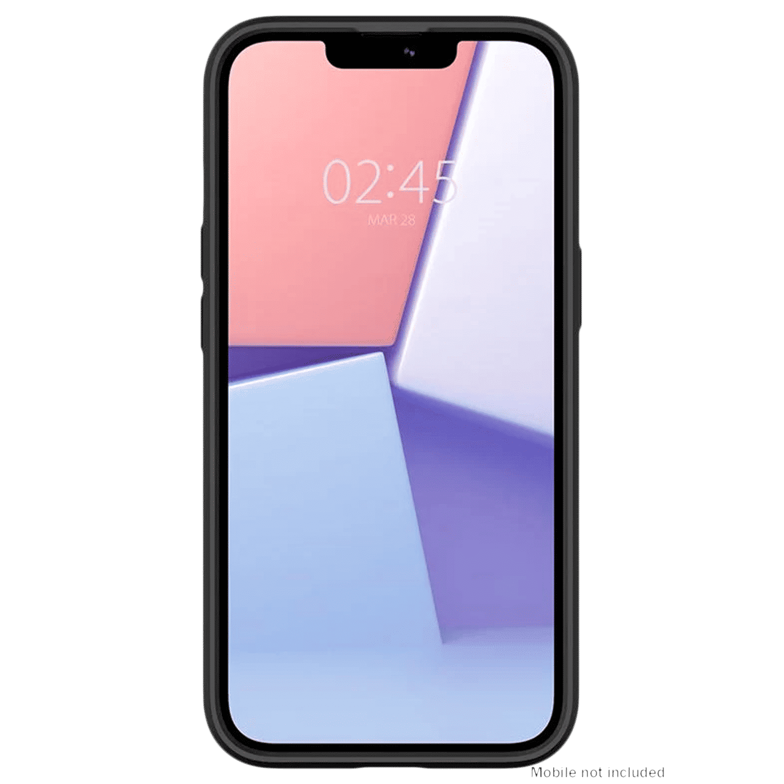 spigen Crystal Hybrid Polycarbonate and TPU Back Cover for Apple iPhone 13 mini (Air Cushion Technology, Matte Black)_3