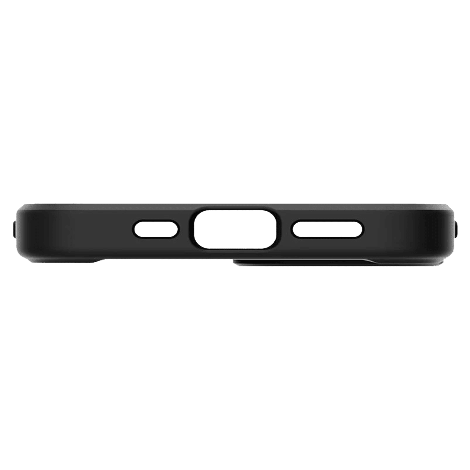 spigen Crystal Hybrid Polycarbonate and TPU Back Cover for Apple iPhone 13 mini (Air Cushion Technology, Matte Black)_6