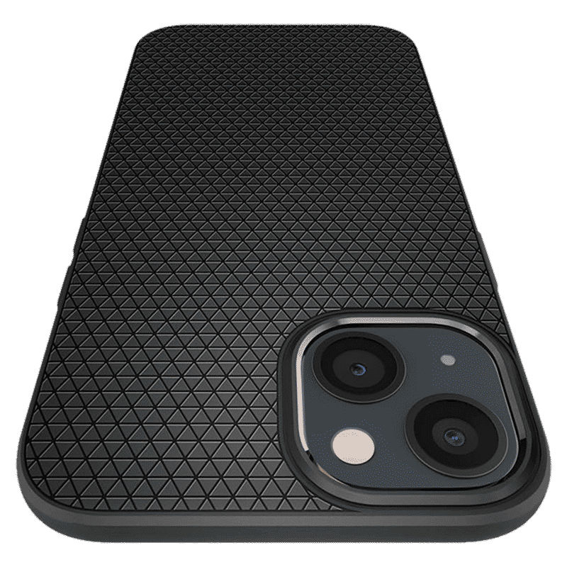 spigen Liquid Air TPU Back Cover for Apple iPhone 13 Mini (Wireless Charging Compatible, Matte Black)_10