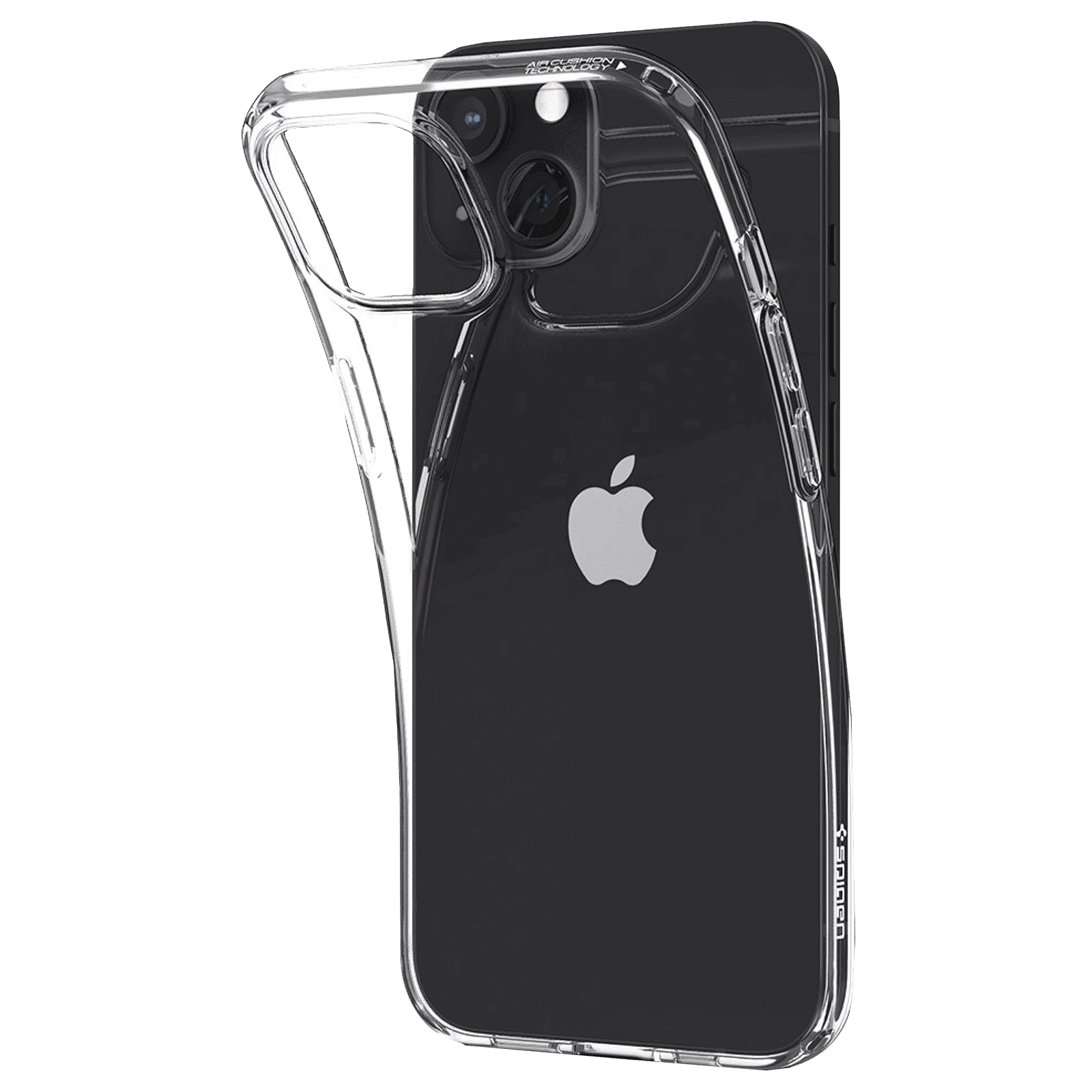 spigen Liquid Crystal Soft TPU Back Cover for Apple iPhone 13 Mini (Wireless Charging Compatible, Crystal Clear)_5