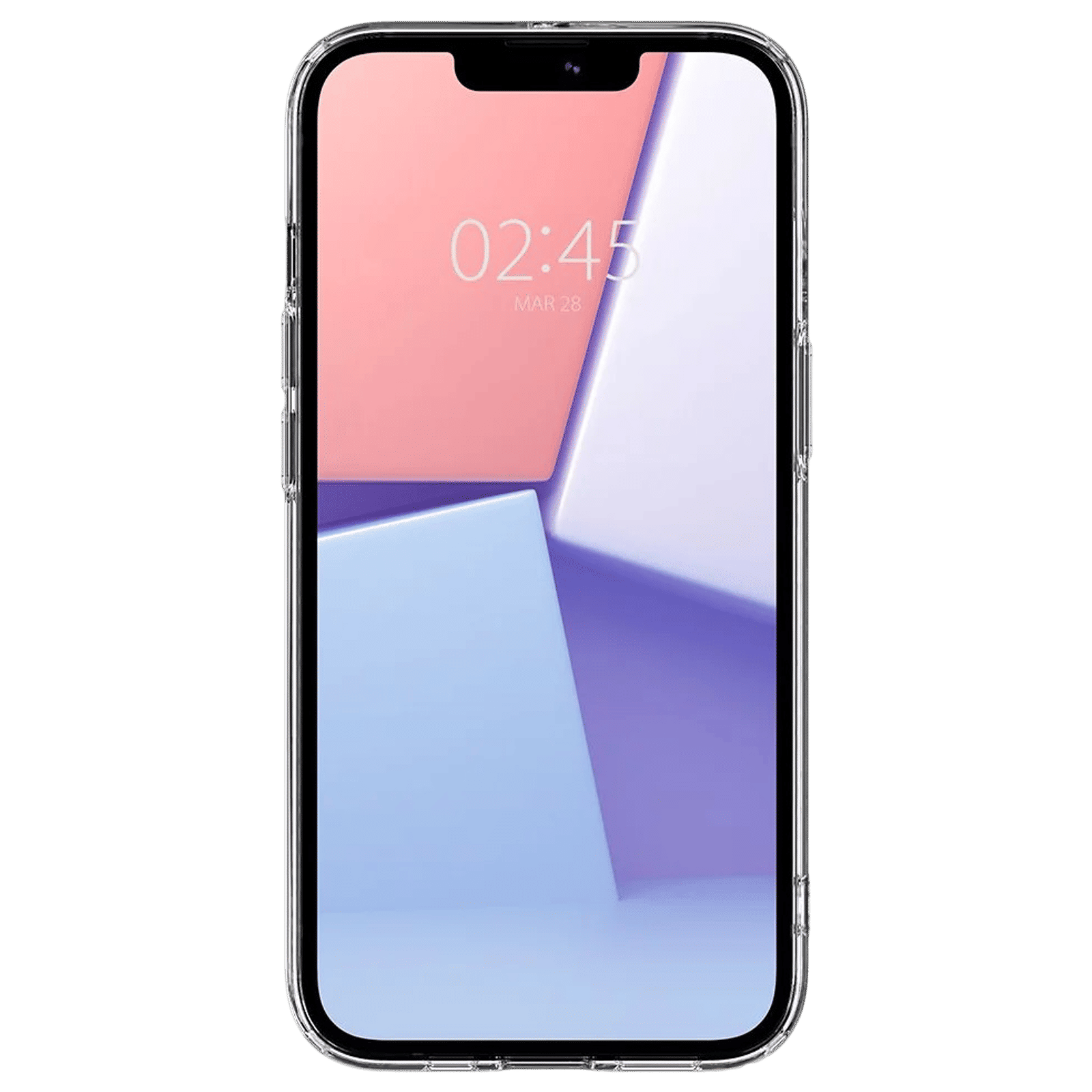 spigen Quartz Hybrid Glass and TPU Back Case For iPhone 13 mini (9H Hardness, ACS03325, Transparent)_3