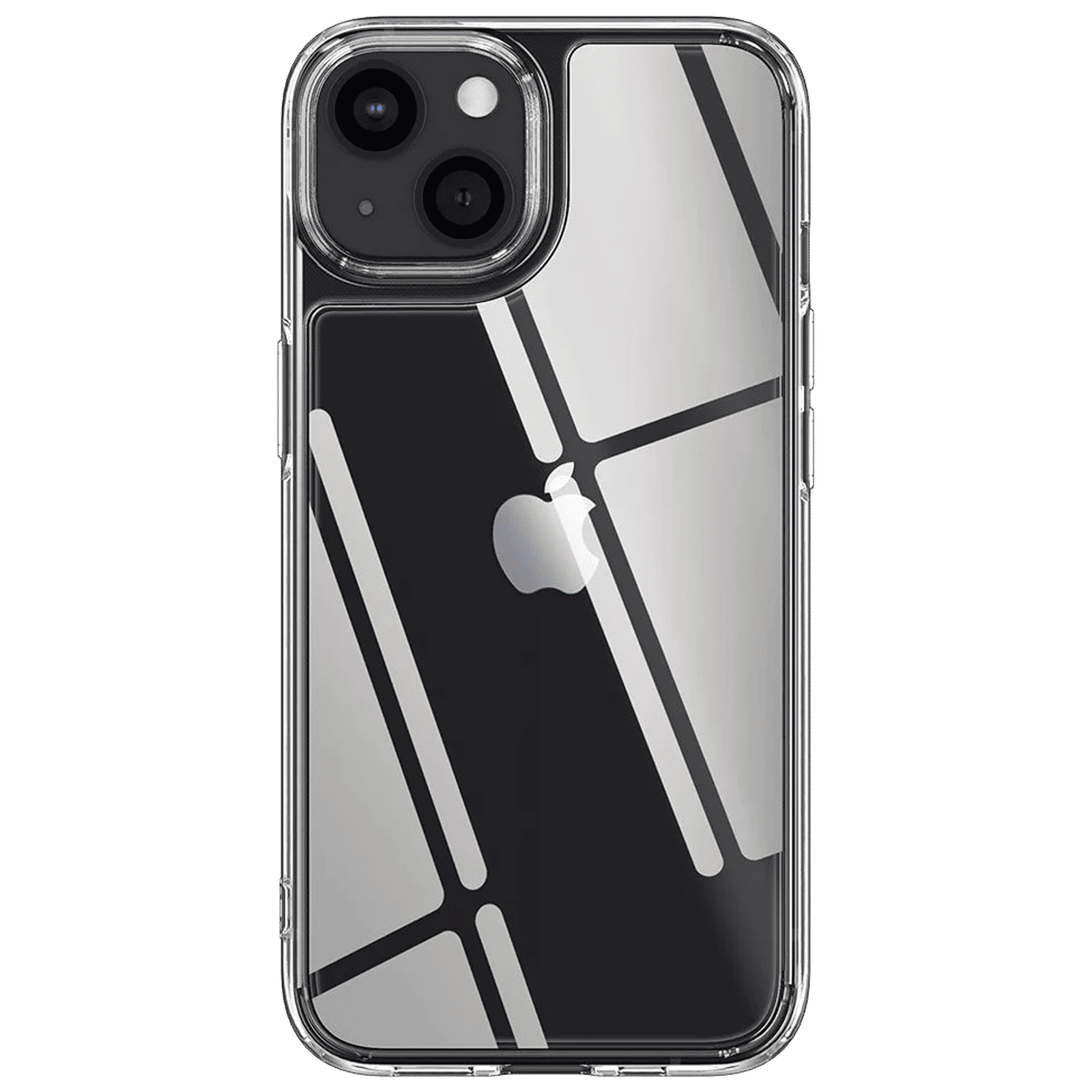 spigen Quartz Hybrid Glass and TPU Back Case For iPhone 13 mini (9H Hardness, ACS03325, Transparent)_4