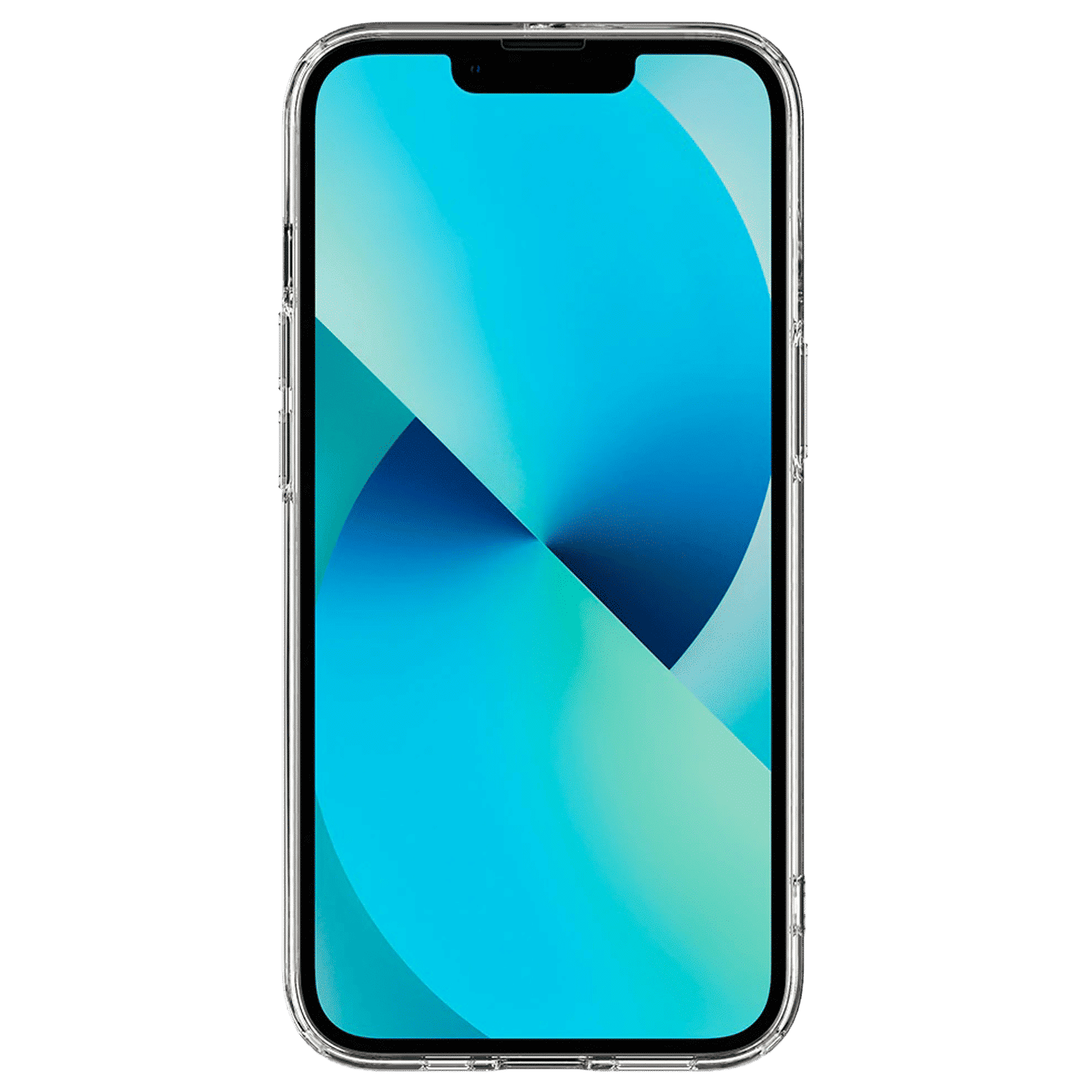 spigen Quartz Hybrid Glass and TPU Back Case For iPhone 13 Mini (Slim And Grip Friendly, ACS03326, Clear)_3