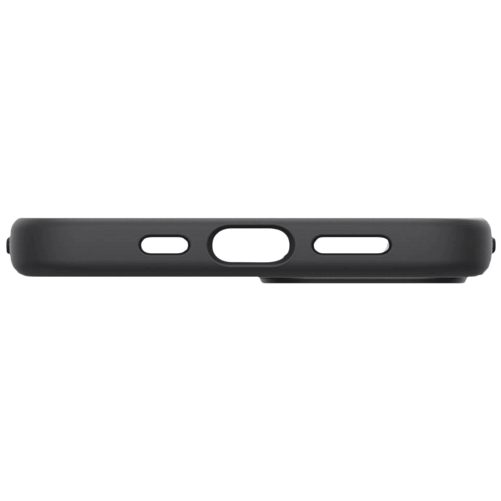 spigen Silicone Fit Soft Silicone Back Cover for Apple iPhone 13 Mini (Air Cushion Technology, Black)_7