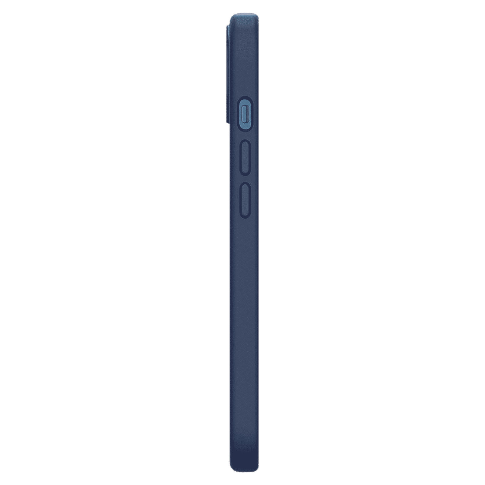 spigen Silicone Fit Soft Silicone Back Cover for Apple iPhone 13 Mini (Air Cushion Technology, Navy)_6