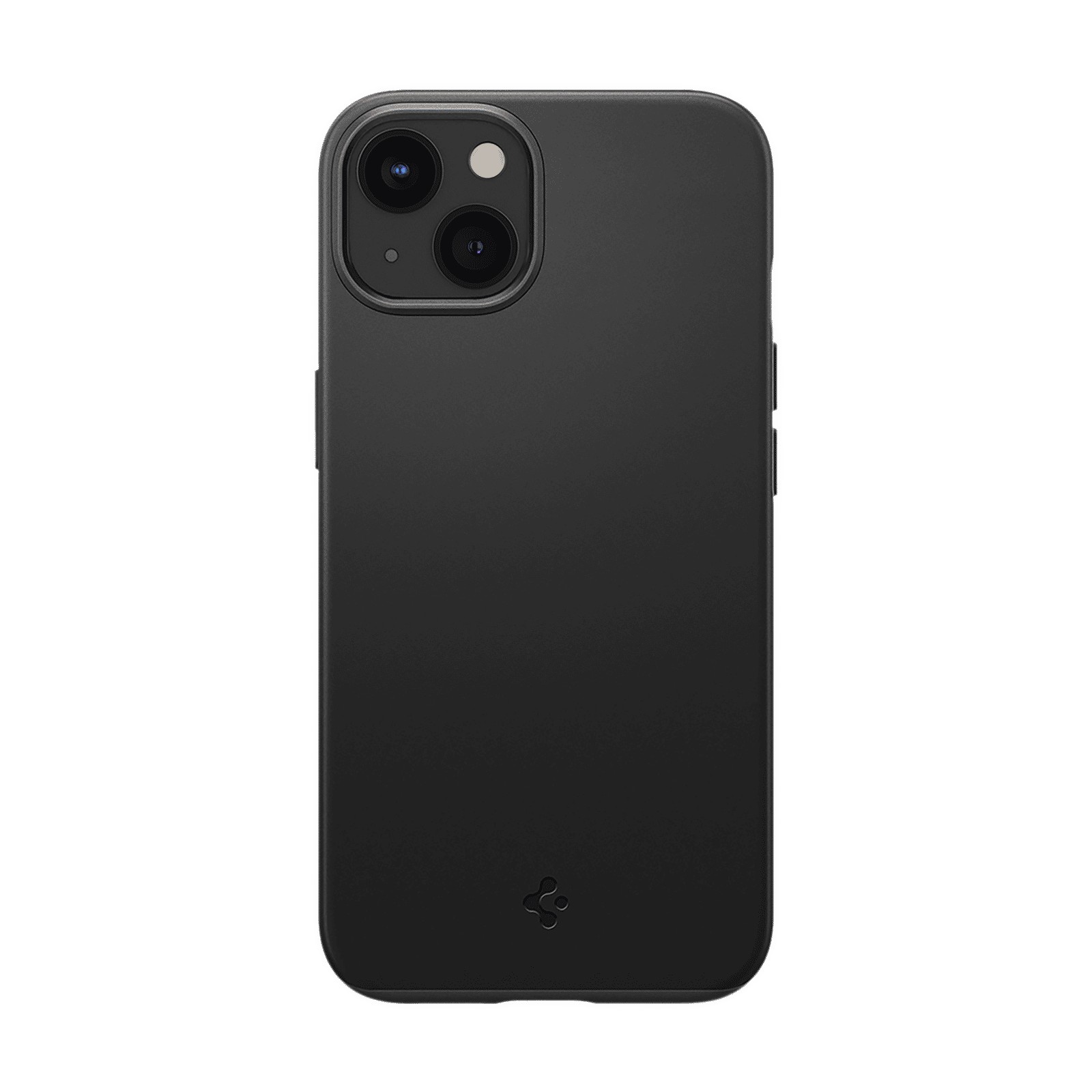 spigen ACS03678 Thin Fit Polycarbonate & Hard TPU Back Cover for Apple iPhone 13 Mini (Supports Wireless Charging, Black)_3
