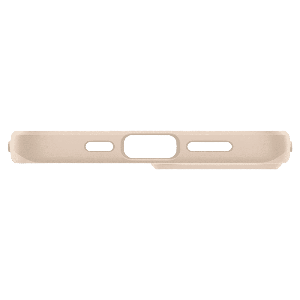 spigen Thin Fit TPU & Polycarbonate Back Cover for Apple iPhone 13 Mini (Wireless Charging Compatible, Sand Beige)_7