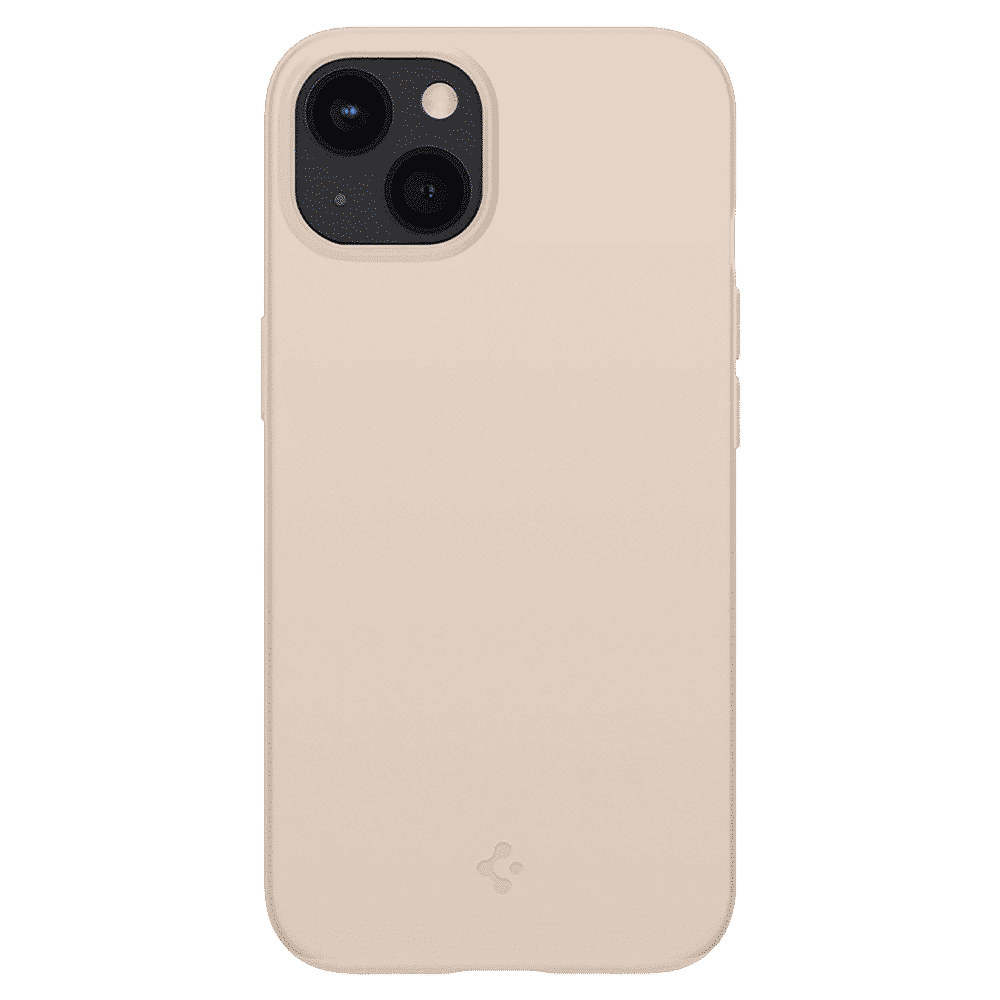 spigen Thin Fit TPU & Polycarbonate Back Cover for Apple iPhone 13 Mini (Wireless Charging Compatible, Sand Beige)_4