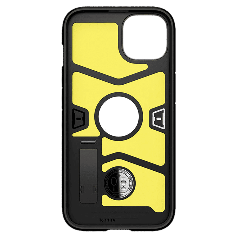 spigen Tough Armor TPU & Polycarbonate Back Case with Stand for Apple iPhone 13 Mini (Wireless Charging Compatible, Gunmetal)_11