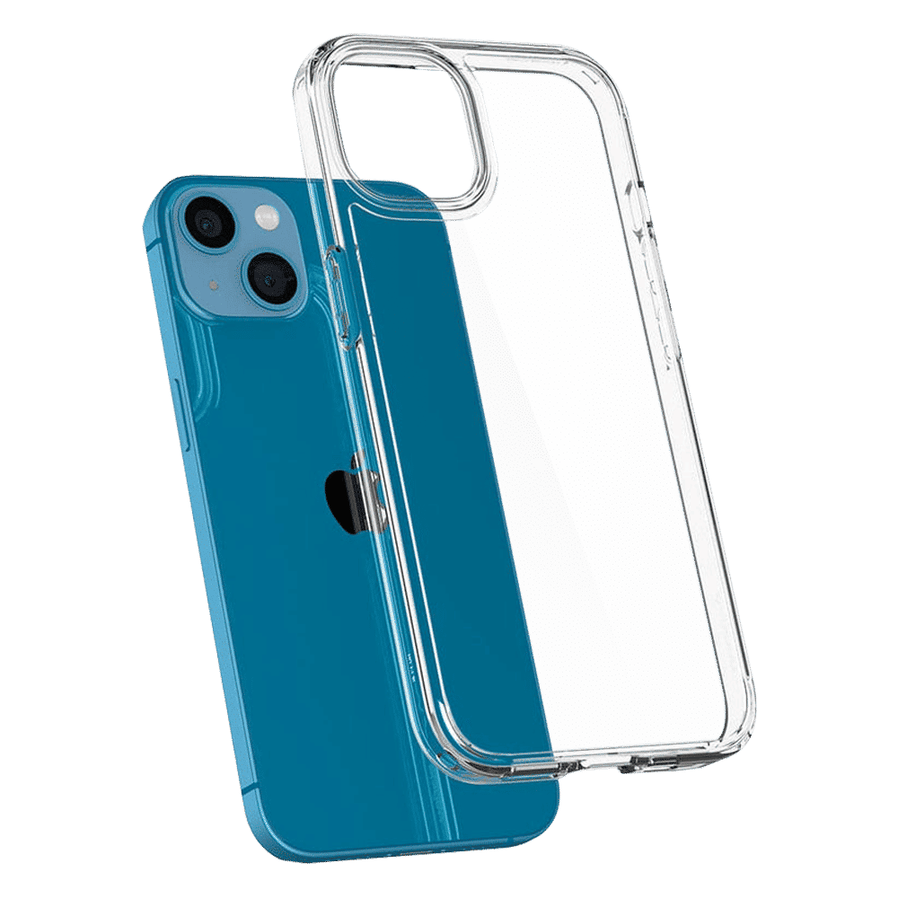 spigen Ultra Hybrid TPU Back Cover for Apple iPhone 13 Mini (Wireless Charging Compatible?, Crystal Clear)_10