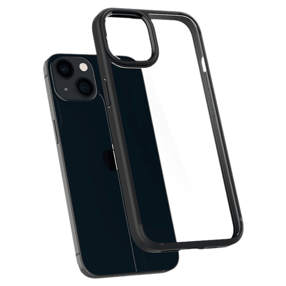 spigen Ultra Hybrid TPU & Polycarbonate Back Cover for Apple iPhone 13 Mini (Wireless Charging Compatible?, Matte Black)_10