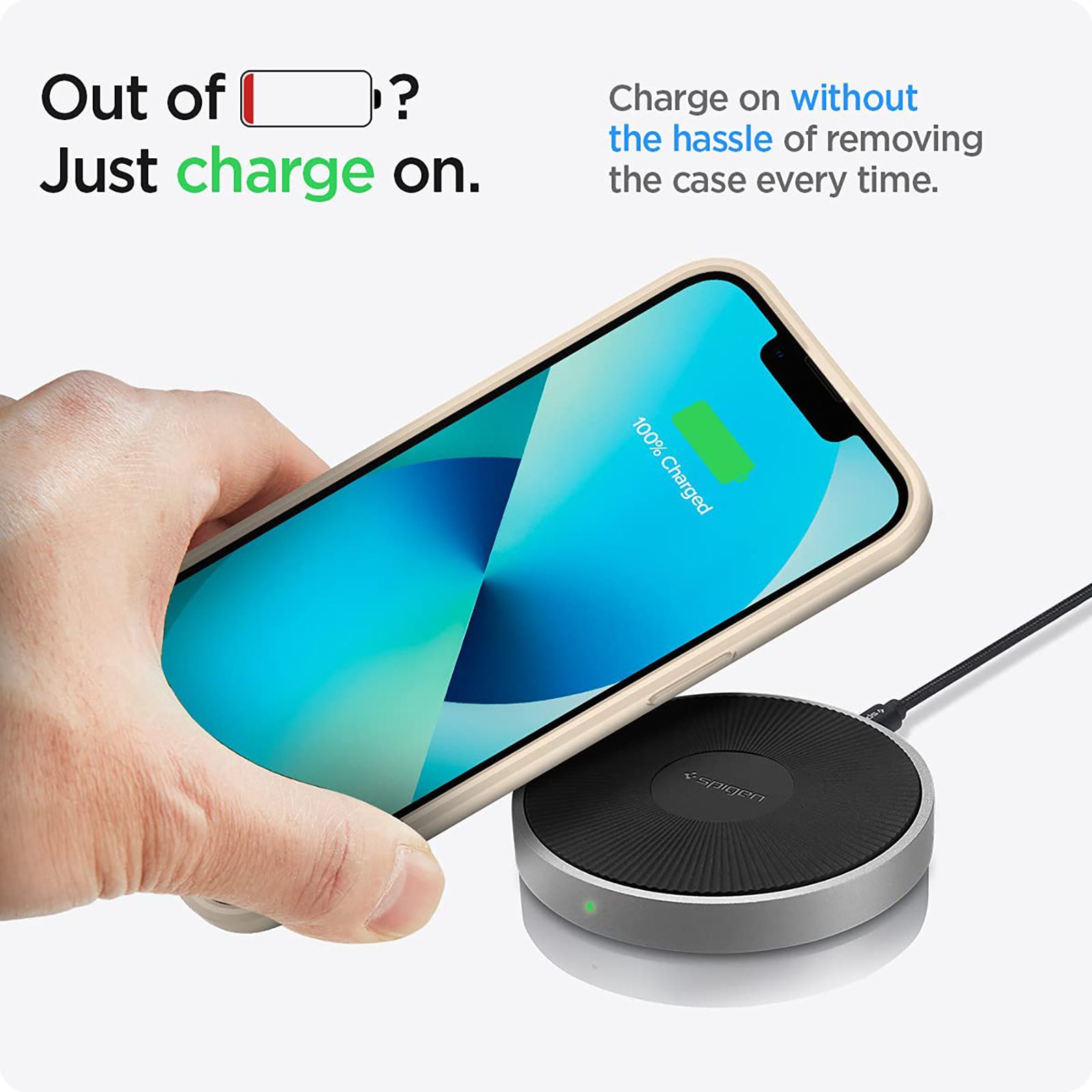 spigen Ultra Hybrid TPU and Polycarbonate Back Cover for Apple iPhone 13 Mini (Air Cushion Technology, Sand Beige)_8