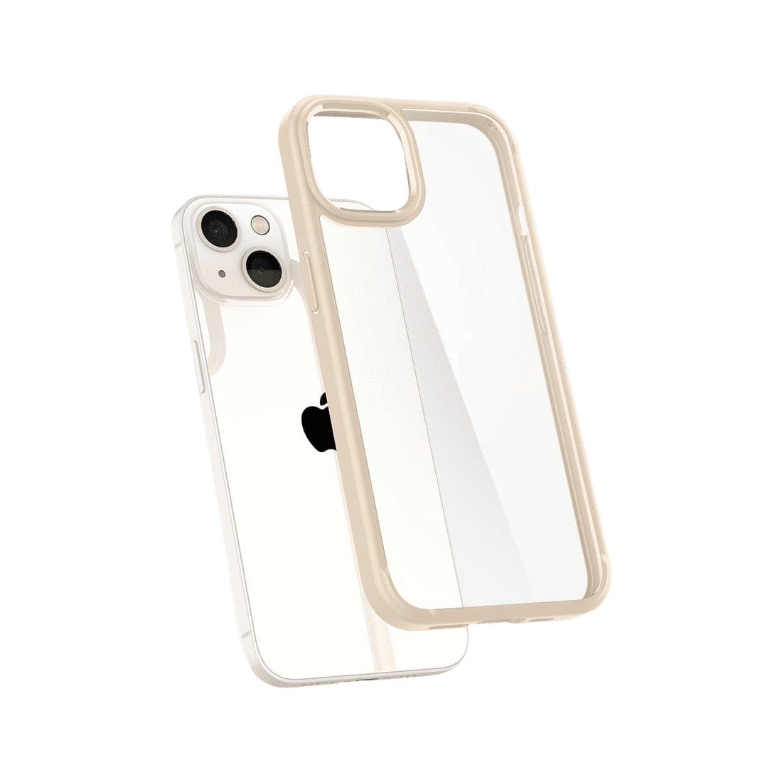 spigen Ultra Hybrid TPU and Polycarbonate Back Cover for Apple iPhone 13 Mini (Air Cushion Technology, Sand Beige)_10