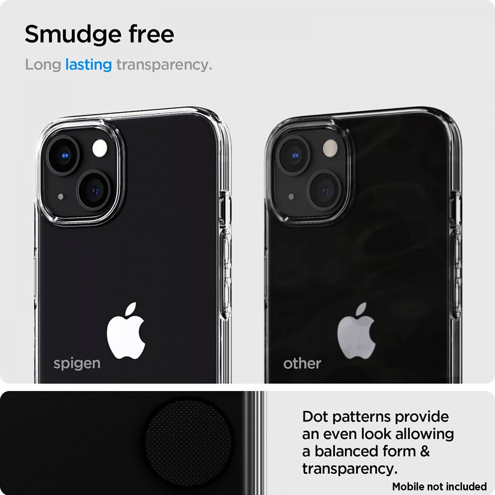 spigen Crystal Pack TPU Back Cover for Apple iPhone 13 (Camera Protection, Crystal Clear)_3