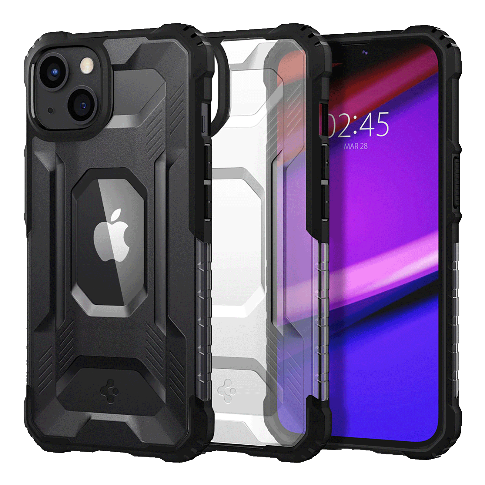 spigen Nitro Force TPU Back Case For iPhone 13 (Impact Resistance, ACS03547, Matte Black) spigen Nitro Force TPU Back Case For iPhone 13 (Impact Resistance, ACS03547, Matte Black)_1