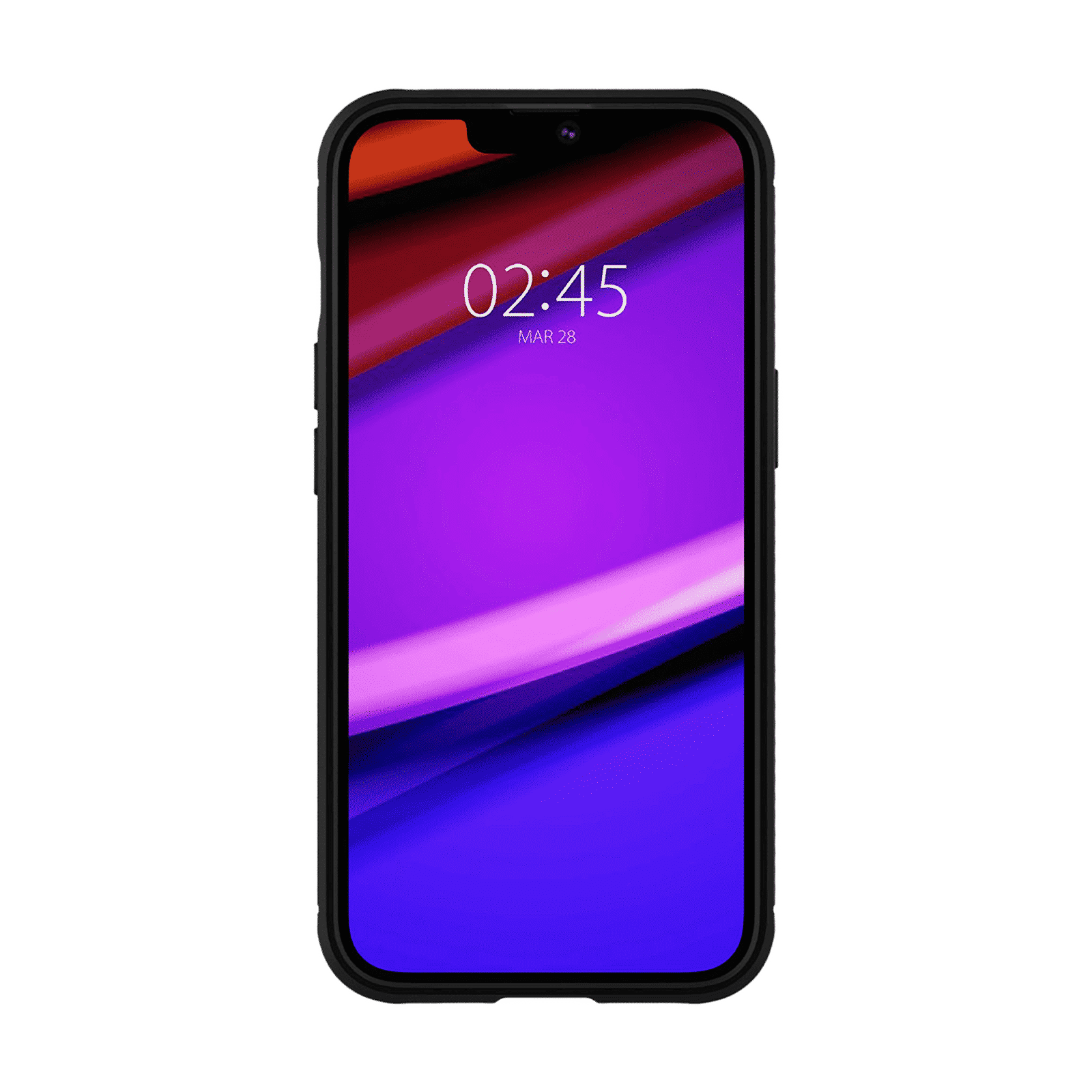 spigen Rugged Armor TPU Back Cover for Apple iPhone 13 (Supports Wireless Charging, Matte Black)_12