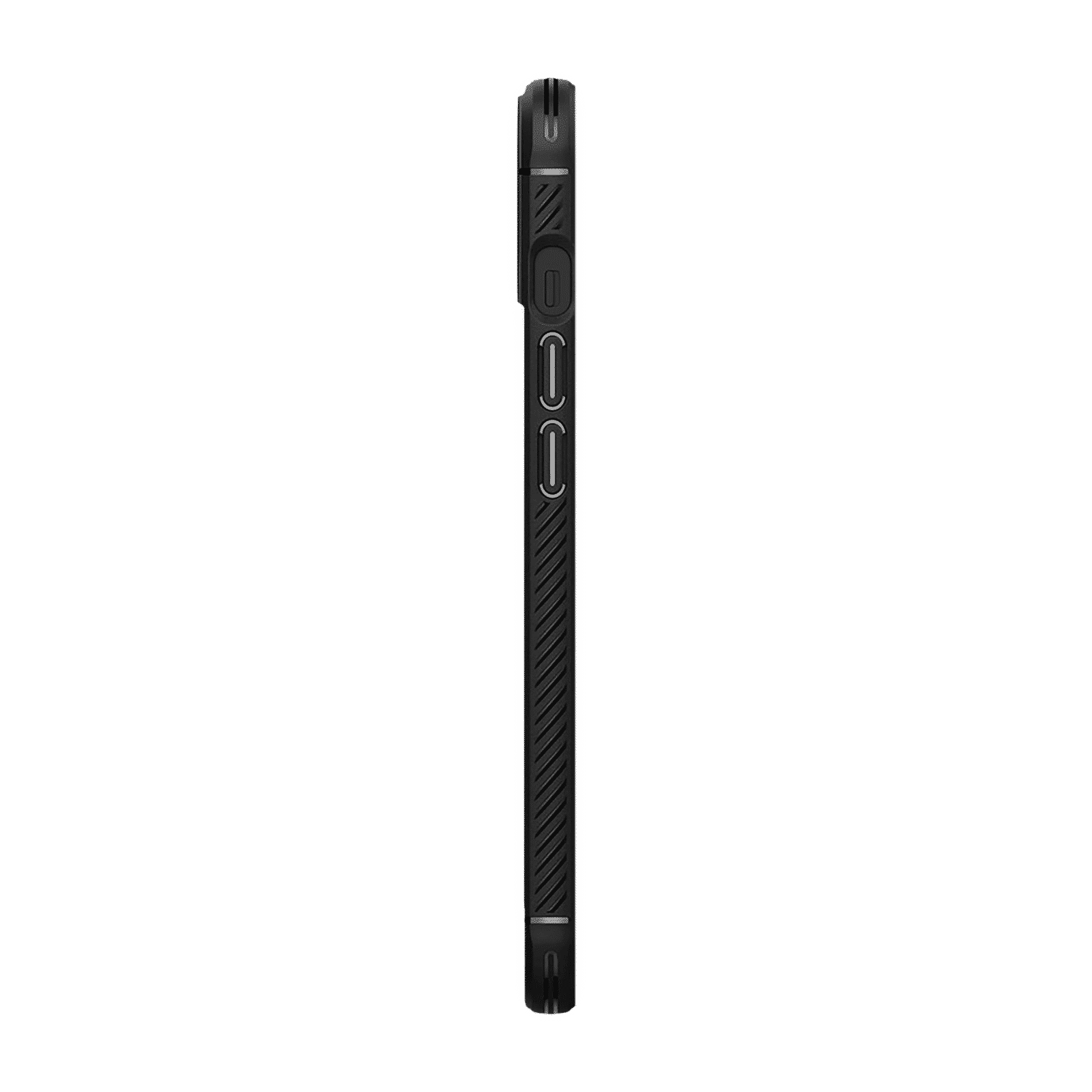 spigen Rugged Armor TPU Back Cover for Apple iPhone 13 (Supports Wireless Charging, Matte Black)_3