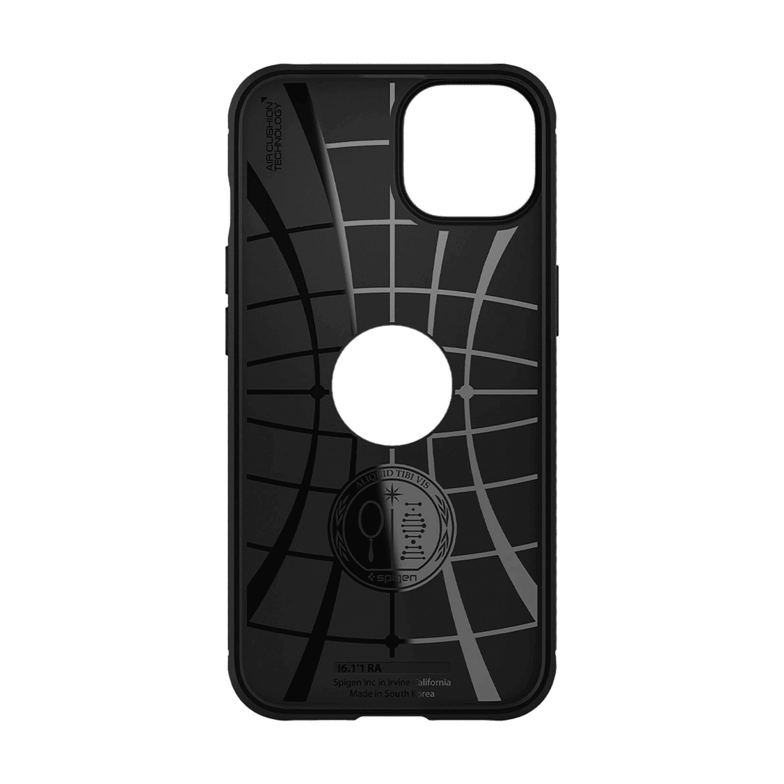 spigen Rugged Armor TPU Back Cover for Apple iPhone 13 (Supports Wireless Charging, Matte Black)_4