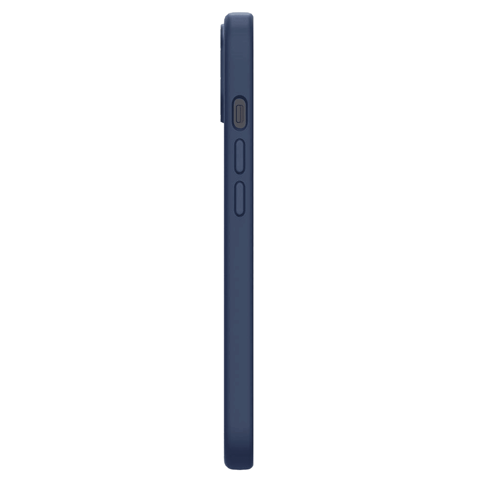 spigen Soft Silicone Back Cover for Apple iPhone 13 (Wireless Charging Compatible, Navy Blue)_6