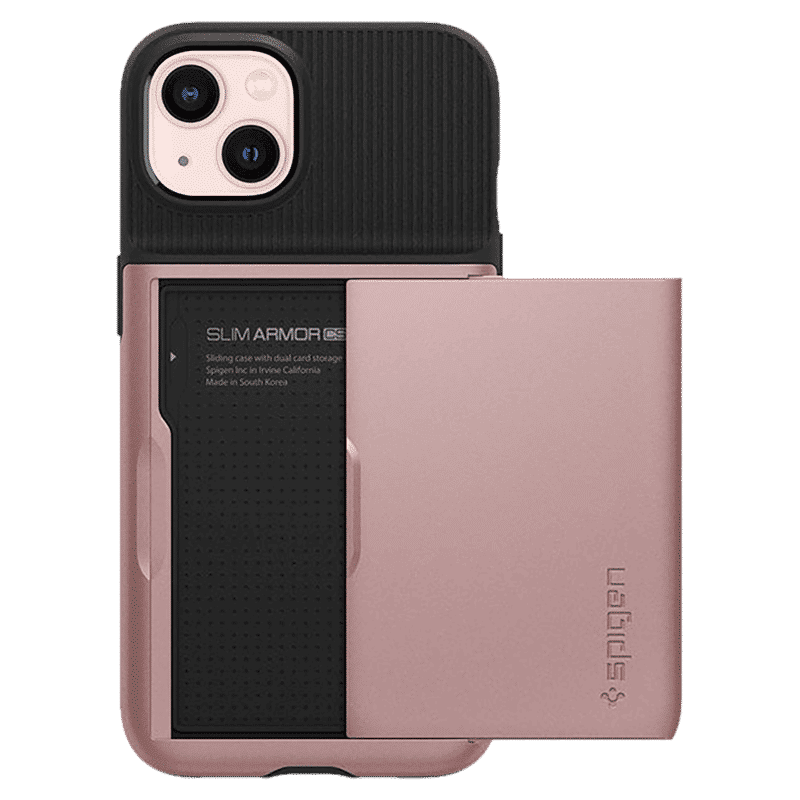 spigen Slim Armor CS TPU & Polycarbonate Back Cover for Apple iPhone 13 (Air Cushion Technology, Rose Gold) spigen Slim Armor CS TPU & Polycarbonate Back Cover for Apple iPhone 13 (Air Cushion Technology, Rose Gold)_13