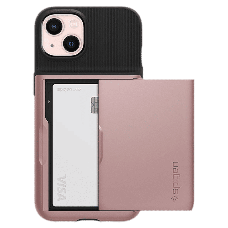 spigen Slim Armor CS TPU & Polycarbonate Back Cover for Apple iPhone 13 (Air Cushion Technology, Rose Gold) spigen Slim Armor CS TPU & Polycarbonate Back Cover for Apple iPhone 13 (Air Cushion Technology, Rose Gold)_18
