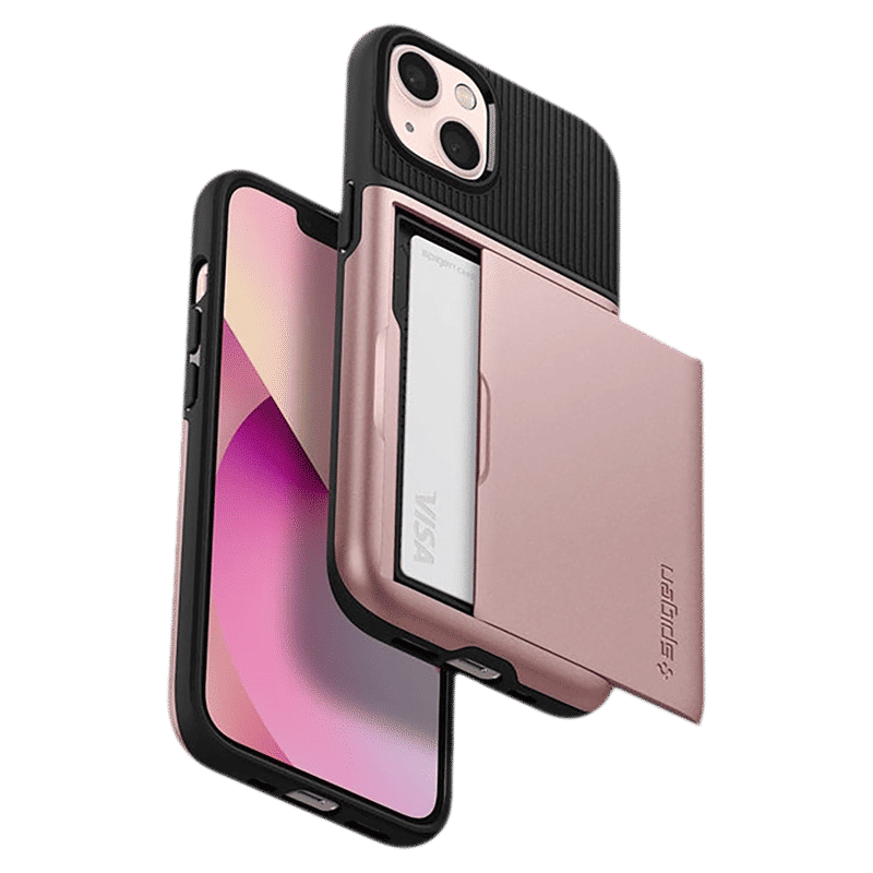 spigen Slim Armor CS TPU & Polycarbonate Back Cover for Apple iPhone 13 (Air Cushion Technology, Rose Gold) spigen Slim Armor CS TPU & Polycarbonate Back Cover for Apple iPhone 13 (Air Cushion Technology, Rose Gold)_19