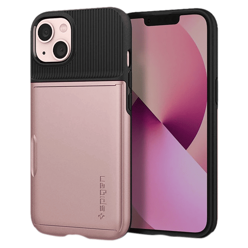 spigen Slim Armor CS TPU & Polycarbonate Back Cover for Apple iPhone 13 (Air Cushion Technology, Rose Gold) spigen Slim Armor CS TPU & Polycarbonate Back Cover for Apple iPhone 13 (Air Cushion Technology, Rose Gold)_3