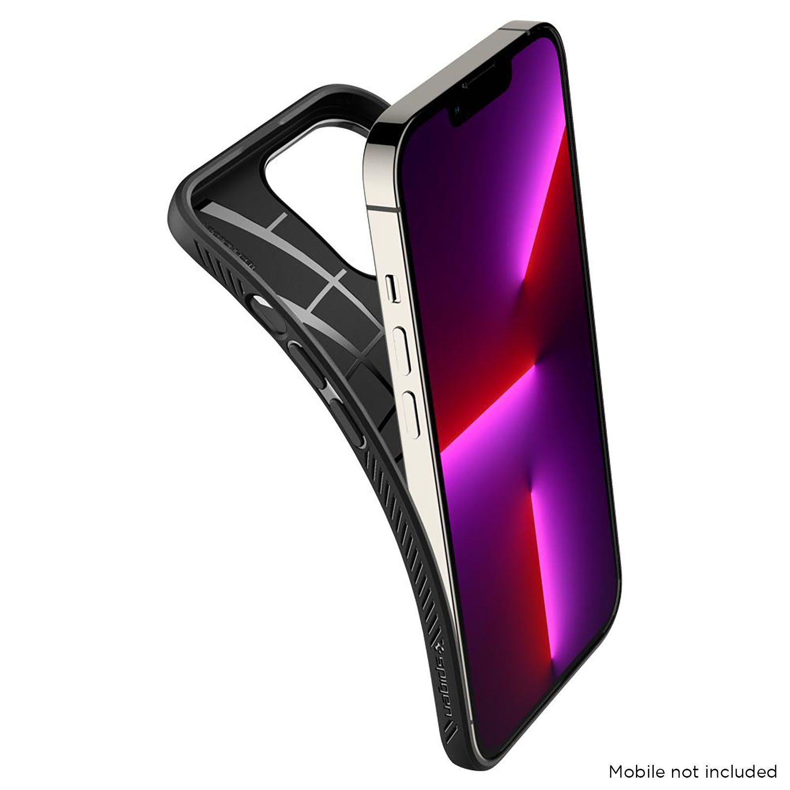 spigen Liquid Air TPU Back Cover for Apple iPhone 13 Pro (Wireless Charging Compatible, Matte Black)_8