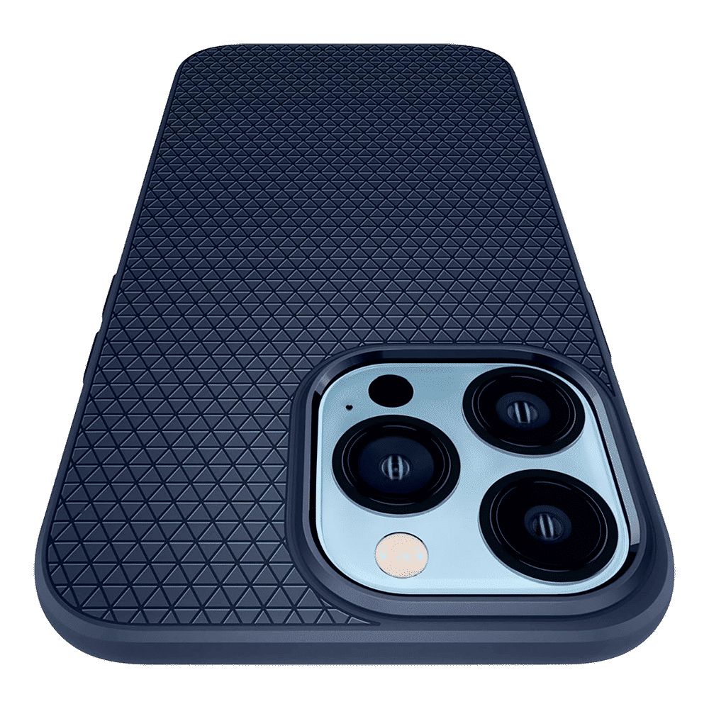 spigen Liquid Air TPU Back Cover for Apple iPhone 13 Pro (Wireless Charging Compatible, Navy Blue) spigen Liquid Air TPU Back Cover for Apple iPhone 13 Pro (Wireless Charging Compatible, Navy Blue)_11