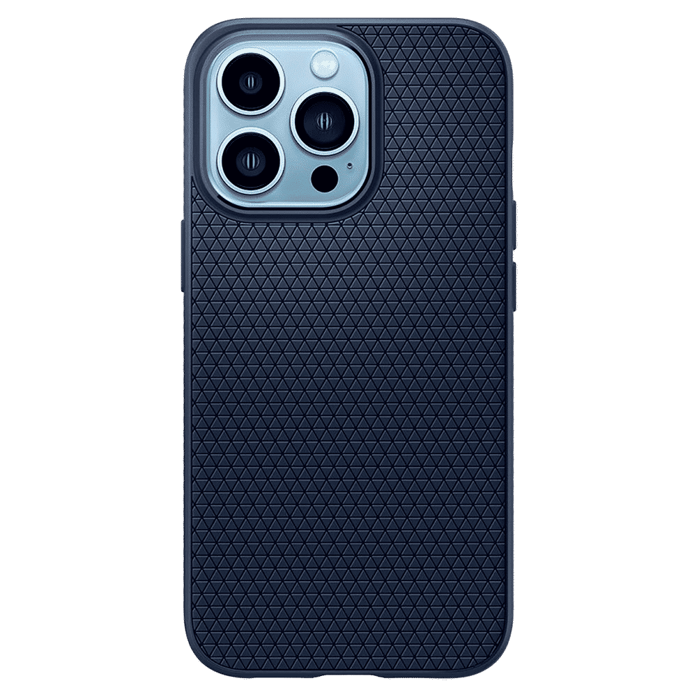 spigen Liquid Air TPU Back Cover for Apple iPhone 13 Pro (Wireless Charging Compatible, Navy Blue) spigen Liquid Air TPU Back Cover for Apple iPhone 13 Pro (Wireless Charging Compatible, Navy Blue)_4