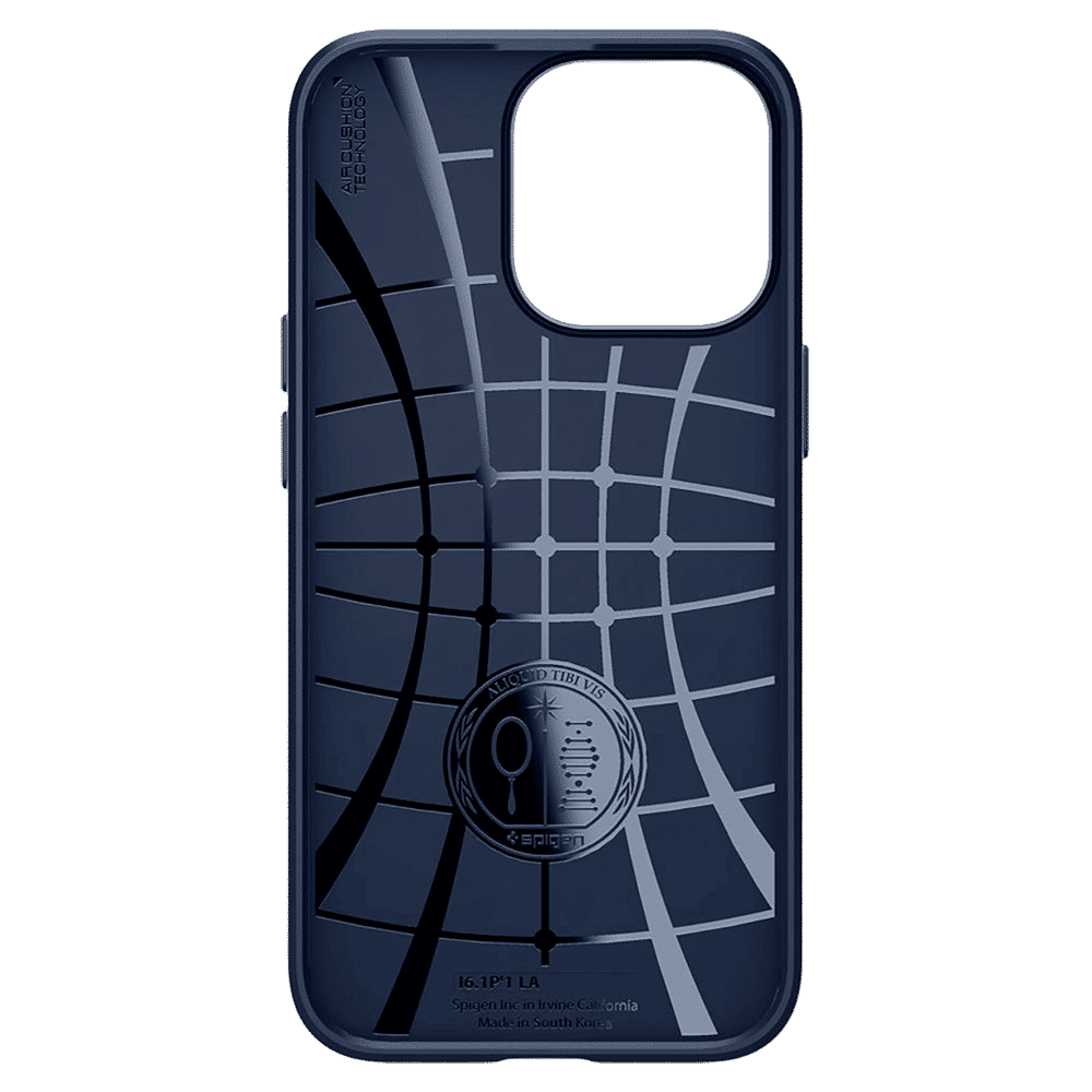 spigen Liquid Air TPU Back Cover for Apple iPhone 13 Pro (Wireless Charging Compatible, Navy Blue) spigen Liquid Air TPU Back Cover for Apple iPhone 13 Pro (Wireless Charging Compatible, Navy Blue)_5