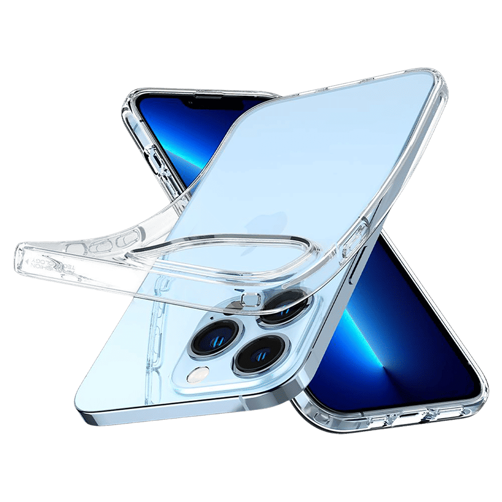 spigen Liquid Crystal TPU Back Case For iPhone 13 Pro (ACS03254, Crystal Clear)_7