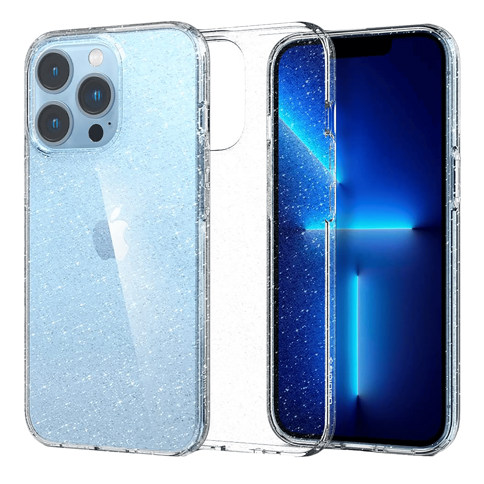 spigen Liquid Crystal Glitter TPU Back Cover for Apple iPhone 13 Pro (Wireless Charging Compatible, Crystal Quartz) spigen Liquid Crystal Glitter TPU Back Cover for Apple iPhone 13 Pro (Wireless Charging Compatible, Crystal Quartz)_1