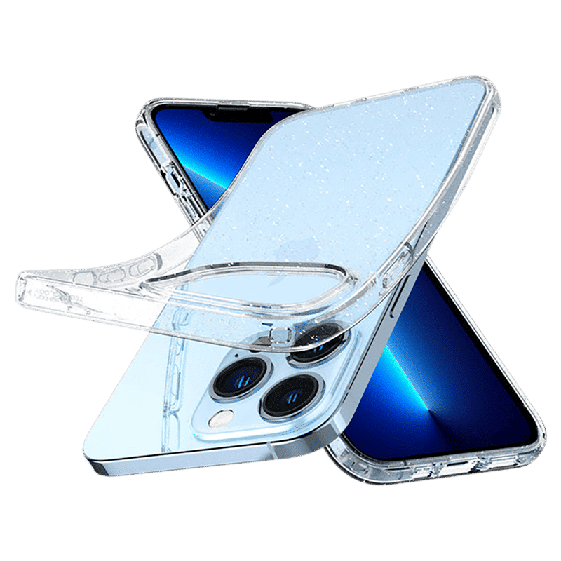 spigen Liquid Crystal Glitter TPU Back Cover for Apple iPhone 13 Pro (Wireless Charging Compatible, Crystal Quartz) spigen Liquid Crystal Glitter TPU Back Cover for Apple iPhone 13 Pro (Wireless Charging Compatible, Crystal Quartz)_9