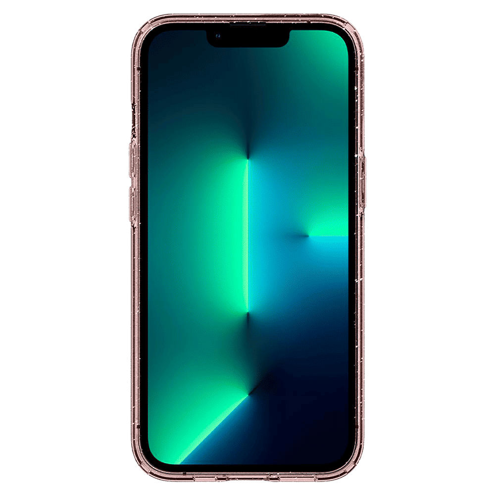 spigen Liquid Crystal Glitter TPU Back Cover for Apple iPhone 13 Pro (Wireless Charging Compatible, Rose Quartz)_3