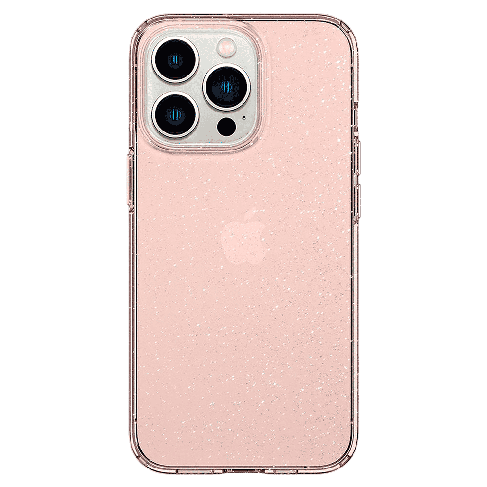 spigen Liquid Crystal Glitter TPU Back Cover for Apple iPhone 13 Pro (Wireless Charging Compatible, Rose Quartz)_4