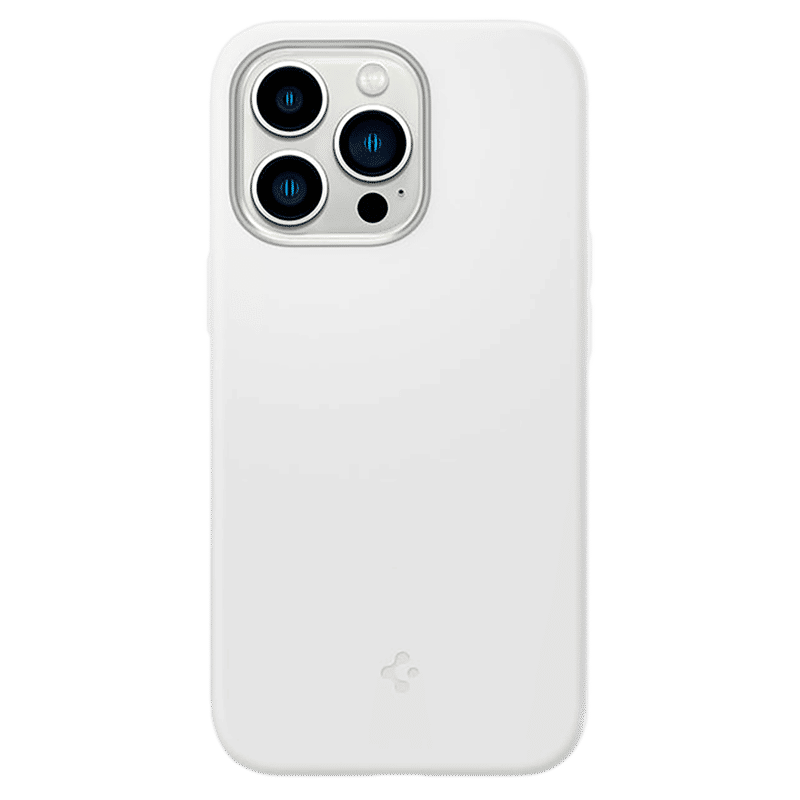 spigen Soft Silicone Back Cover for Apple iPhone 13 Pro (Wireless Charging Compatible, White)_8