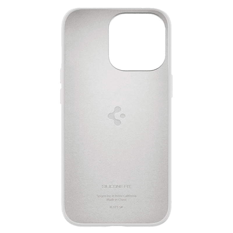 spigen Soft Silicone Back Cover for Apple iPhone 13 Pro (Wireless Charging Compatible, White)_9