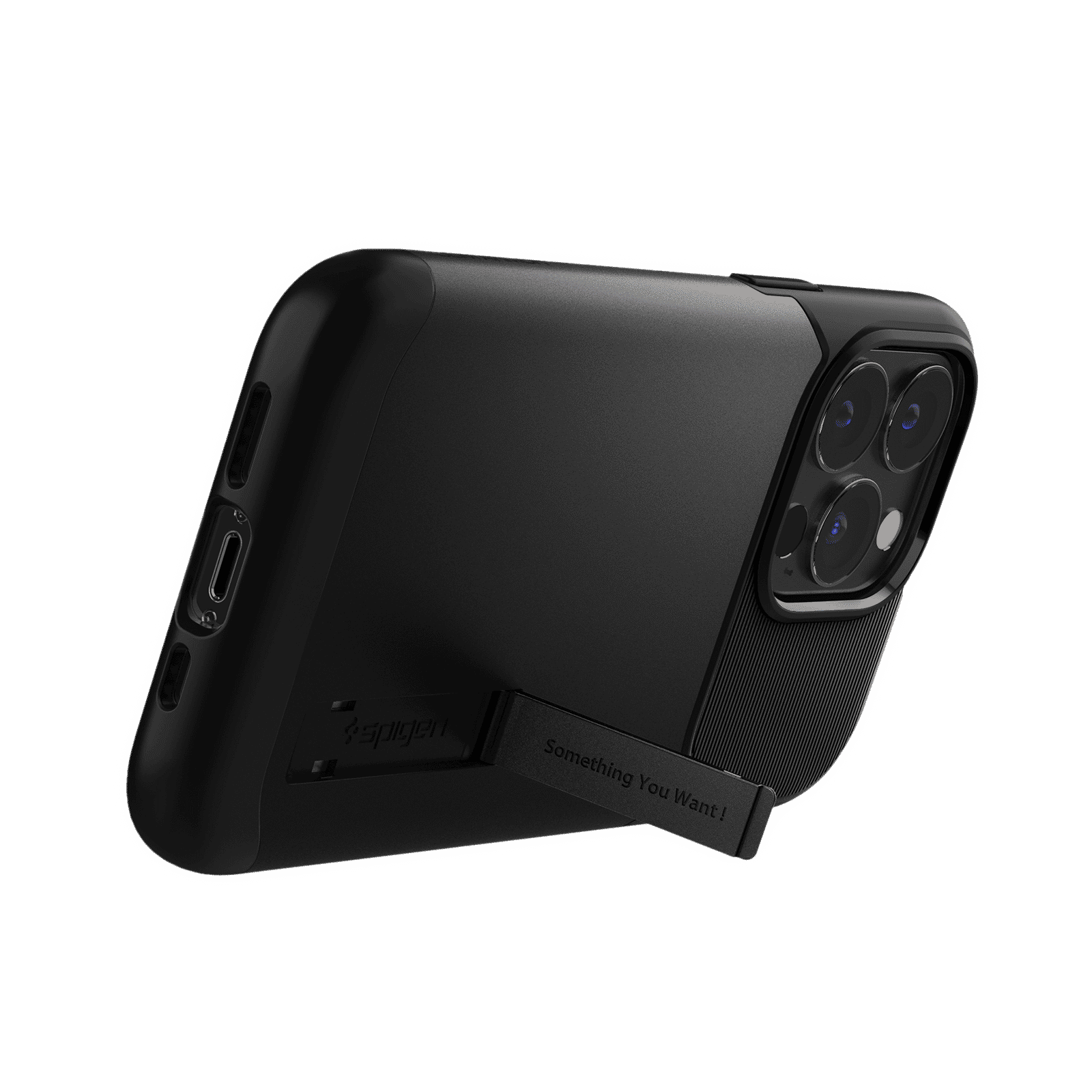 spigen Slim Armor TPU Back Cover for Apple iPhone 13 Pro (Air Cushion Technology, Black)_4