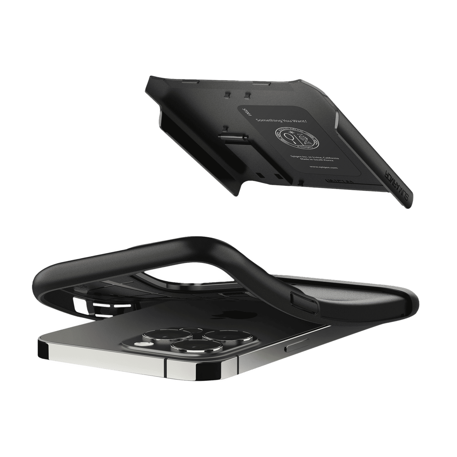 spigen Slim Armor TPU Back Cover for Apple iPhone 13 Pro (Air Cushion Technology, Black)_5