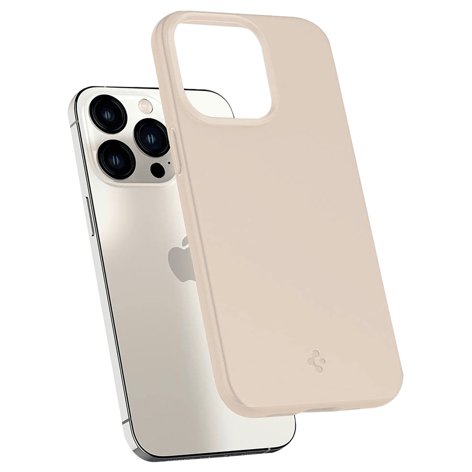 spigen Thin Fit Polycarbonate Back Cover for Apple iPhone 13 Pro (Wireless Charging Compatible, Sand Beige)_7