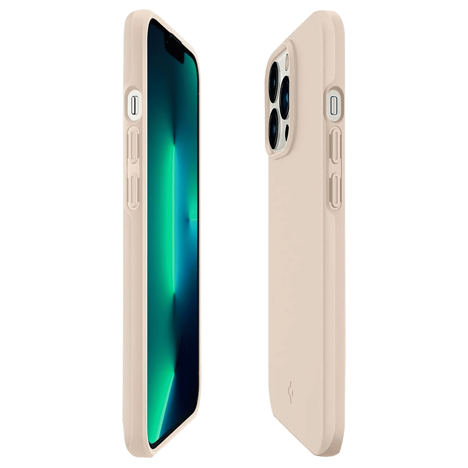 spigen Thin Fit Polycarbonate Back Cover for Apple iPhone 13 Pro (Wireless Charging Compatible, Sand Beige)_8