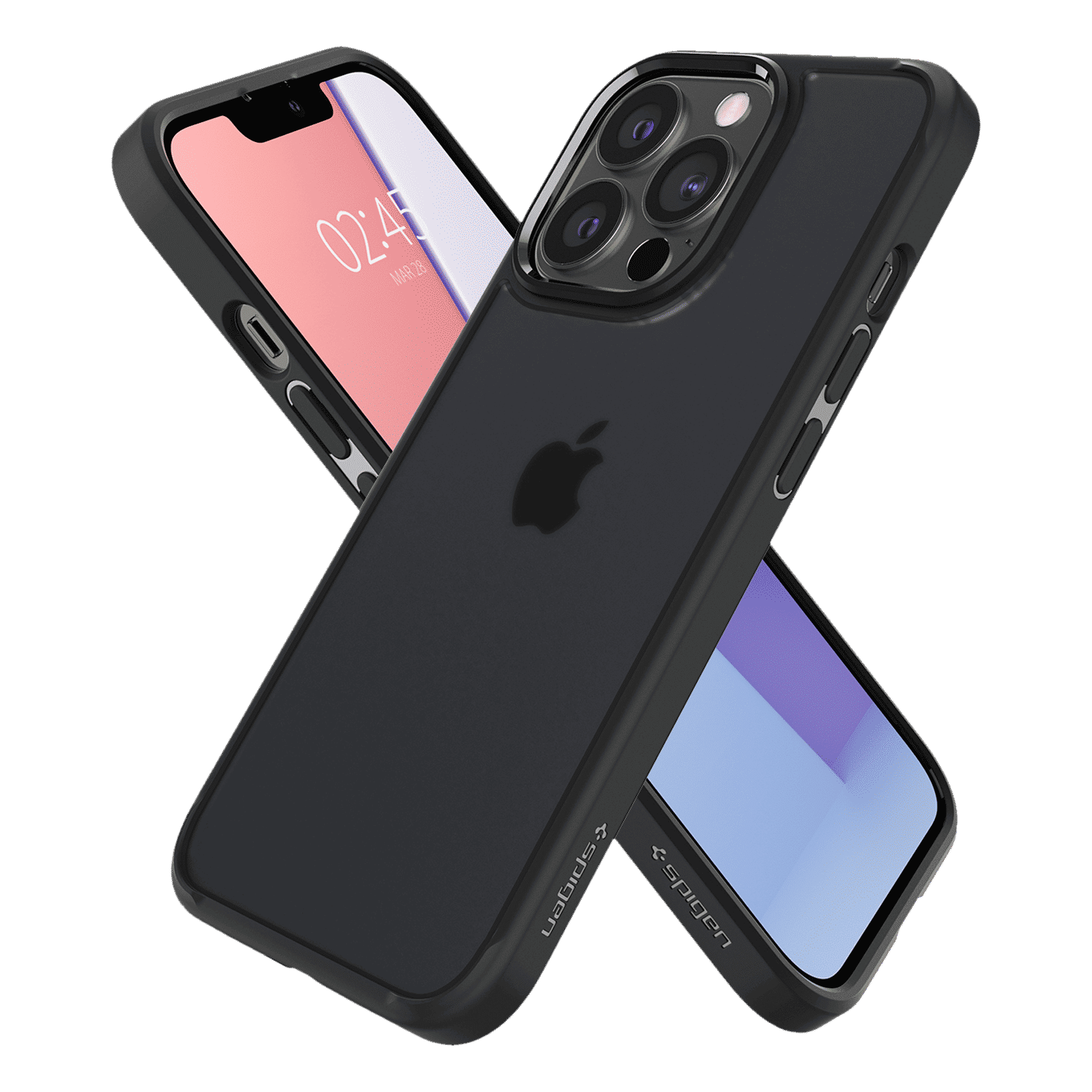 spigen Ultra Hybrid TPU & Polycarbonate Back Cover for Apple iPhone 13 Pro (Wireless Charging Compatible?, Frost Black)_11