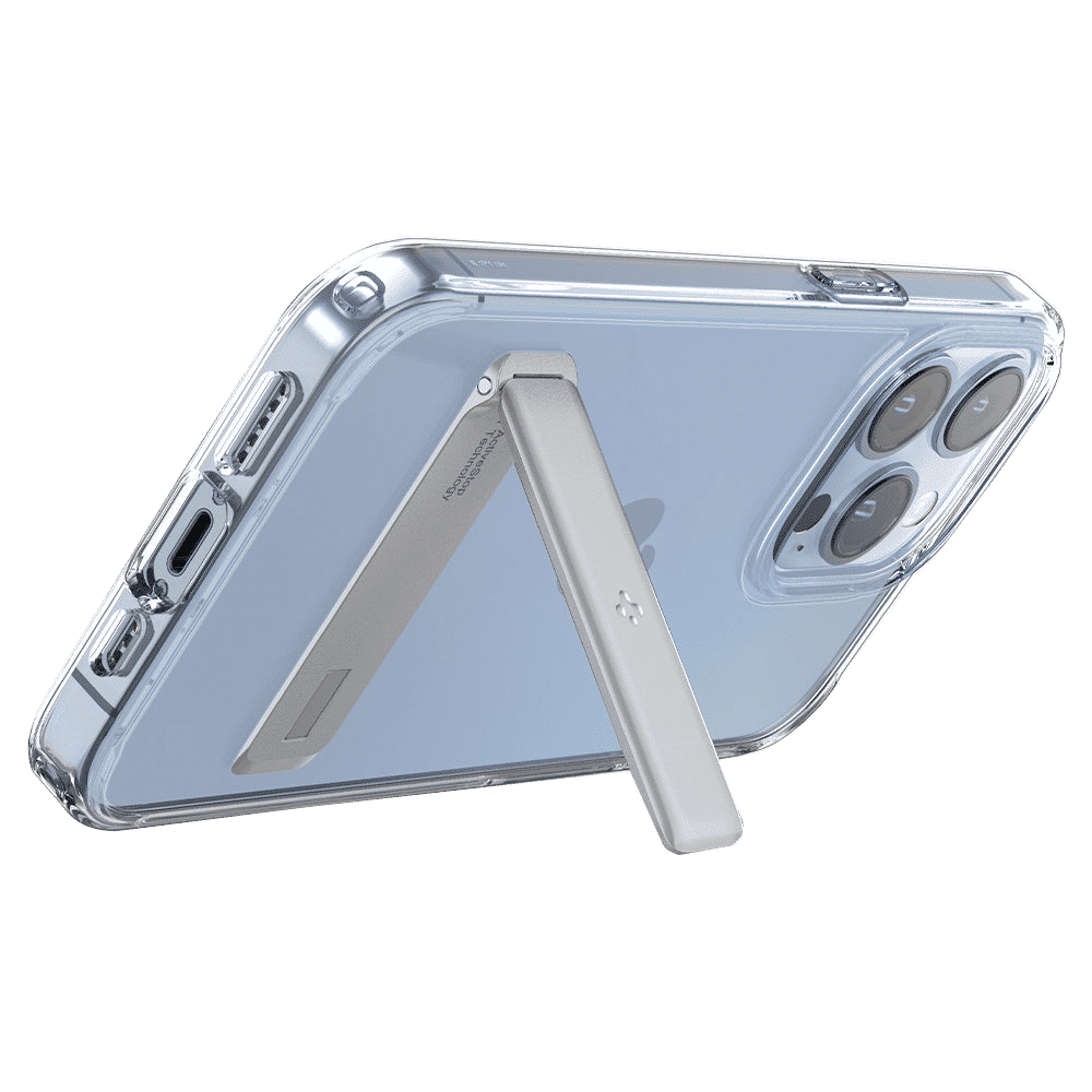 spigen ACS03270 Soft Polycarbonate & Hard TPU Back Cover for Apple iPhone 13 Pro (Air Cushion Technology, Crystal Clear)_5