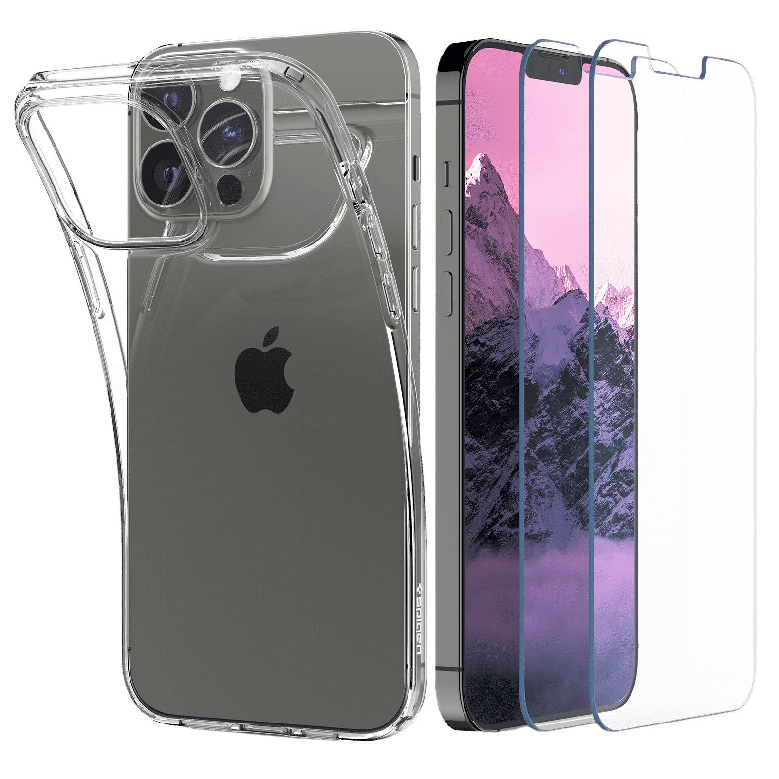 spigen Ultra Hybrid Back Case For iPhone 13 Pro Max (Air Cushion Technology, ACS03636, Crystal Clear) spigen Ultra Hybrid Back Case For iPhone 13 Pro Max (Air Cushion Technology, ACS03636, Crystal Clear)_1