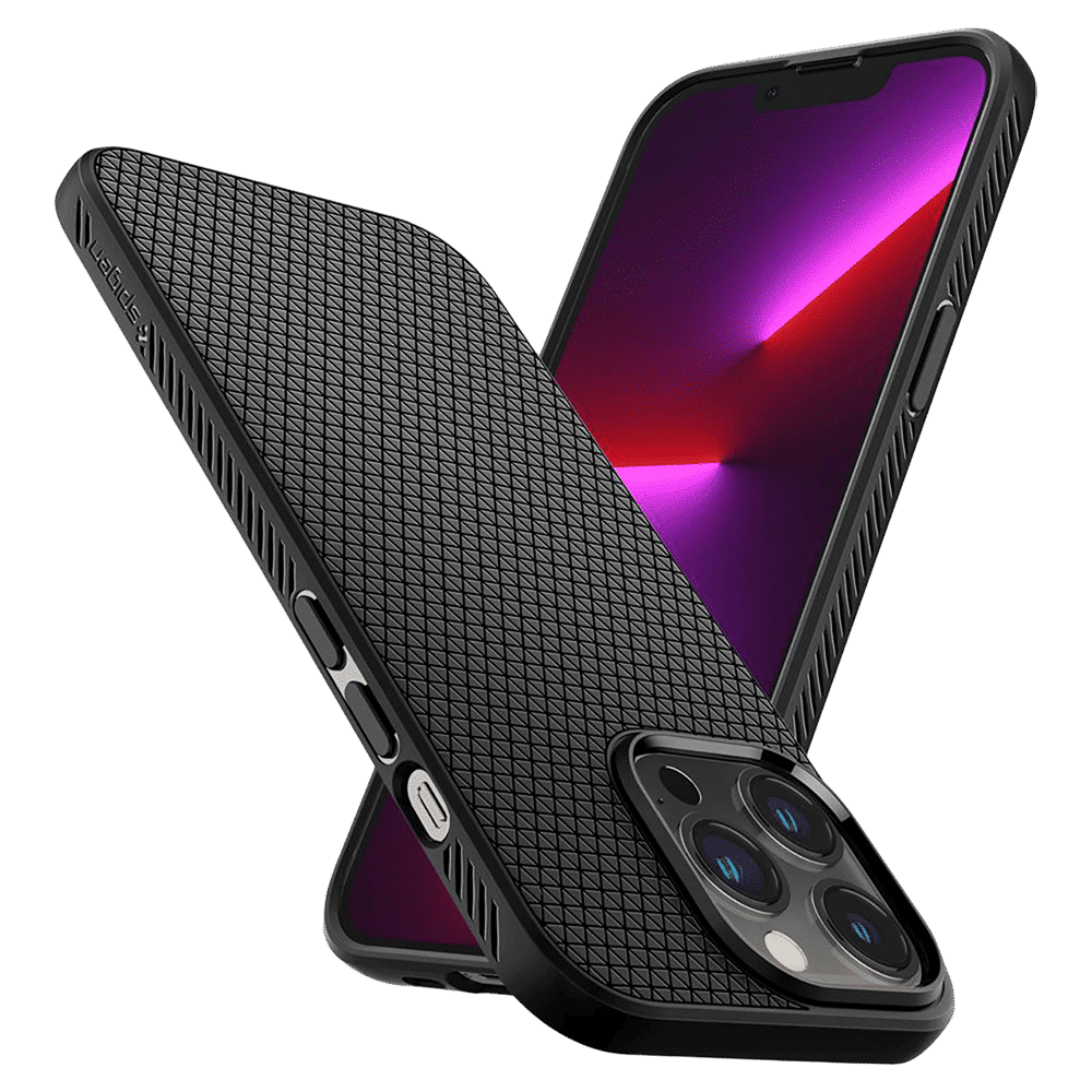 spigen Liquid Air TPU Back Cover for Apple iPhone 13 Pro Max (Supports Wireless Charging, Matte Black) spigen Liquid Air TPU Back Cover for Apple iPhone 13 Pro Max (Supports Wireless Charging, Matte Black)_9