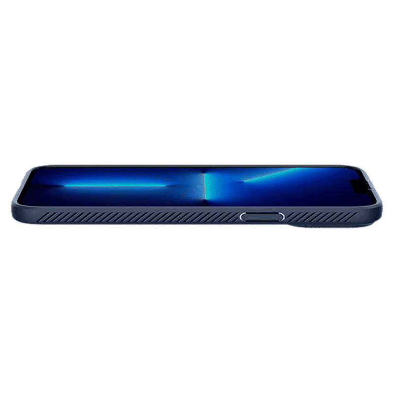 spigen Liquid Air TPU Back Cover for Apple iPhone 13 Pro Max (Supports Wireless Charging, Navy Blue)_11