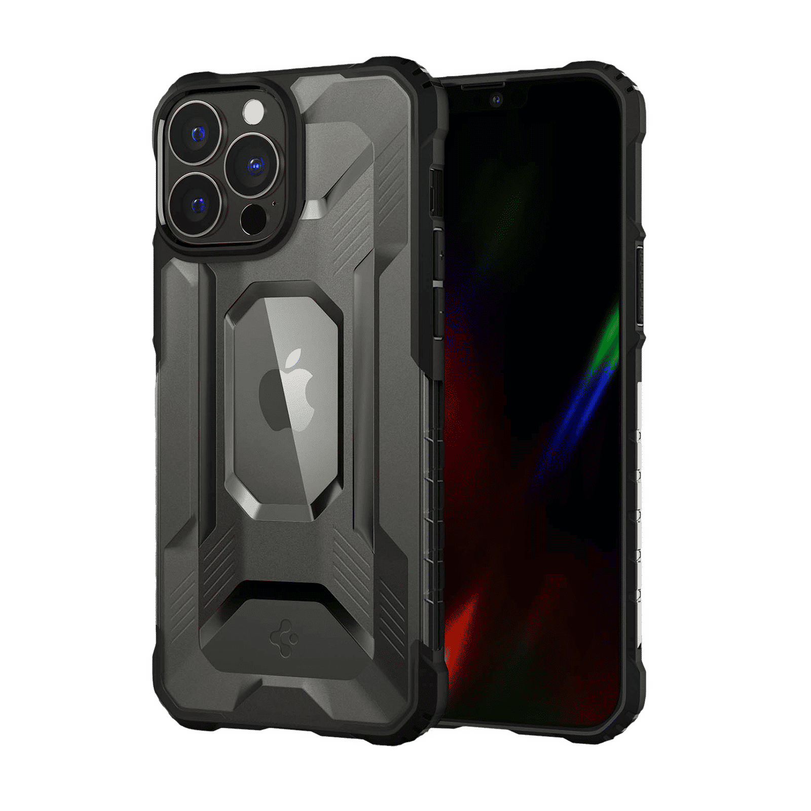 Spigen Polycarbonate & TPU Back Cover for Apple iPhone 13 Pro Max (Supports Wireless Charging, Matte Black)_1